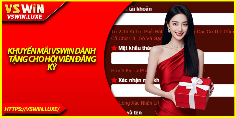 Khuyến mãi Vswin dành tặng cho hội viên đăng ký